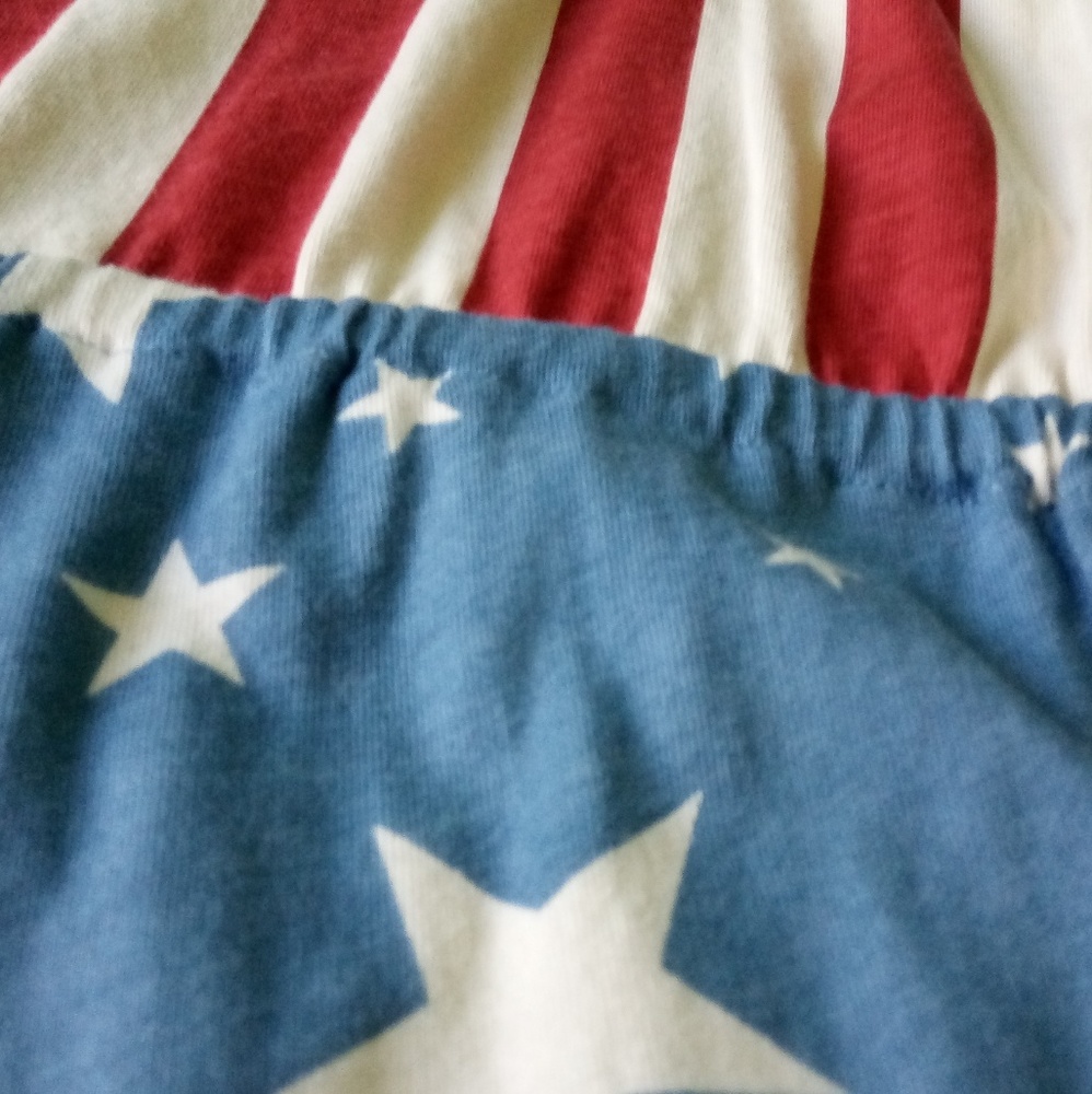 JunkFood Patriotic American Flag Print Romper - Picture 3 of 8